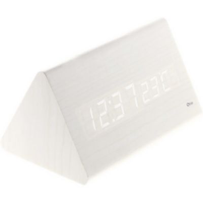 Thermomètre prisme finition blanc en plastique