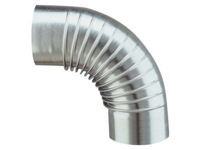 Coude plissé aluminié 90° ø97 mm Poujoulat