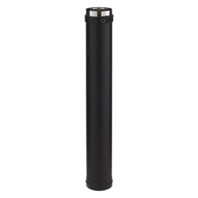 Elément droit Therminox ø150 mm noir, 1 m Poujoulat