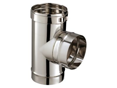 Té de branchement simple paroi ø200 mm Poujoulat