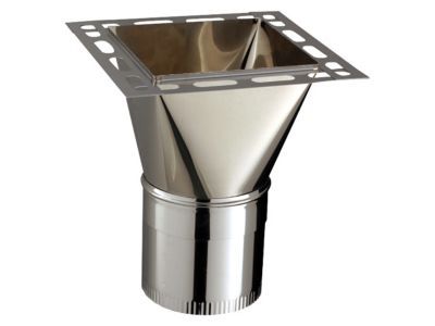 Raccord haut / conduit ø200 mm / 20 x 20 cm Poujoulat