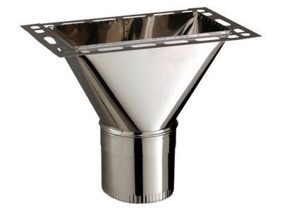 Raccord haut / conduit ø200 mm / 20 x 40 cm Poujoulat
