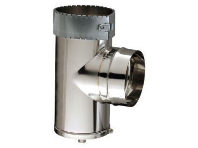 Image principale de Té de purge pour tubage flexible ø150 mm Poujoulat