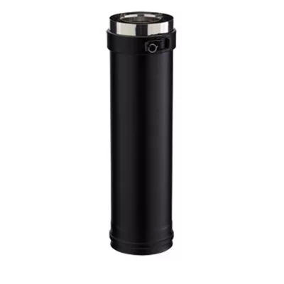 Image principale de Elément droit de 450 mm 80-130 PGI RAL9030 Poujoulat