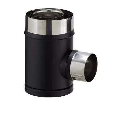 Image principale de Té de raccordement ø80/130 PGI pour poêle à granulés Poujoulat