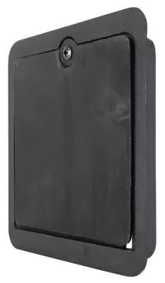 Porte de ramonage de cheminée en fonte noir 190 x 200 mm Autogyre