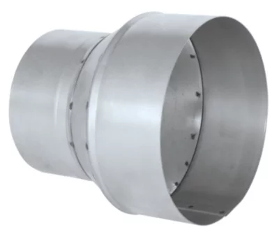 Réduction en tôle d'acier galvanisé gris Ø 125/100 mm Autogyre