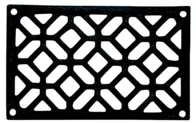 Grille de ventilation des cheminées fonte noir 180 x 120 mm Autogyre