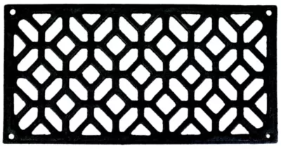 Grille de ventilation des cheminées fonte noir 240 x 120 mm Autogyre