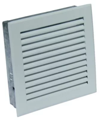 Grille de décompression avec précadre pour cheminée blanc 170 x 170 Autogyre