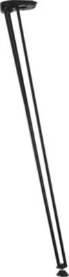 Pied de table en métal noir H.72 cm