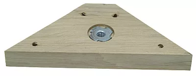 Equerre bois trapézoïdal Ø8mm Bar plus
