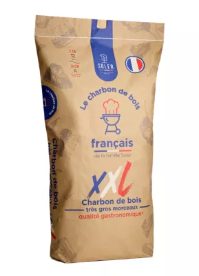 SOLER - Charbon de bois XXL - Très gros morceaux - 50L