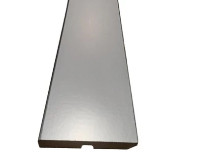 Plinthe MDF aluminium 240 x 8 cm, ép.14 mm