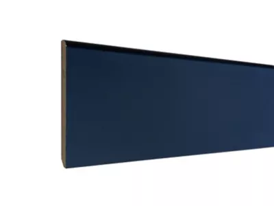 Plinthe arrondie MDF revêtu papier noir 240 x 7 cm, ép.10 mm