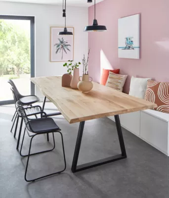 Plateau de table chêne naturel 250x100cm ép. 40mm