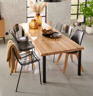 Plateau table chêne massif 200 x 80 cm, ép.40 mm