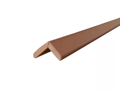 Baguette d'angle en MDF arrondi Ninna couleur terracotta 23X23mm L.2,44m