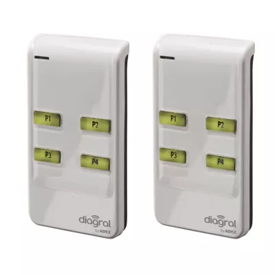 Lot de 2 télécommandes 4 fonctions DIAGRAL DIAG43MCX