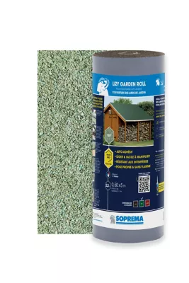 Bardeau rouleau bitume adhésif Lizy Garden vert H.0,5 X L.5m Soprema
