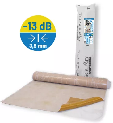 Rouleau isolant mince phonique Soprema Tecsound 122 x 260 cm (vendu au rouleau)