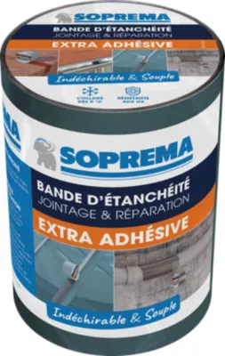 Bande d'étanchéité Extra Adhésive Soprema ardoise 15cm x 5m, ép. 0.6mm