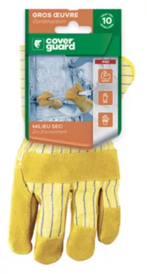 Gants de manutention Coverguard Eurostrong cuir taille 10