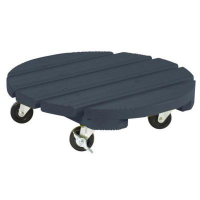Roul Bac Anthracite ø40 cm avec Roulettes