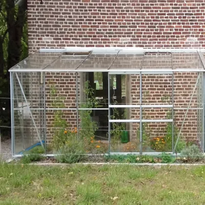 Serre en verre Lams Melissa aluminium naturel 7,20m²
