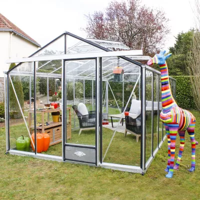 Serre en verre et aluminium Essentia 14,1m²