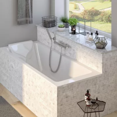 Baignoire droite 150 x 70 cm blanc brillant Jacob Delafon Sofa