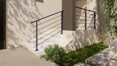 Pack garde-corps : prêt à poser à plat Prestio ral 7016 Kordo