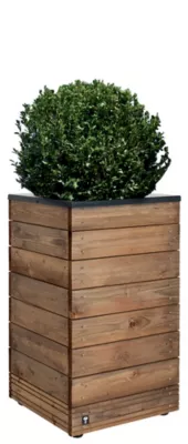 Bac carré haut bois Jardipolys Collectors 63L