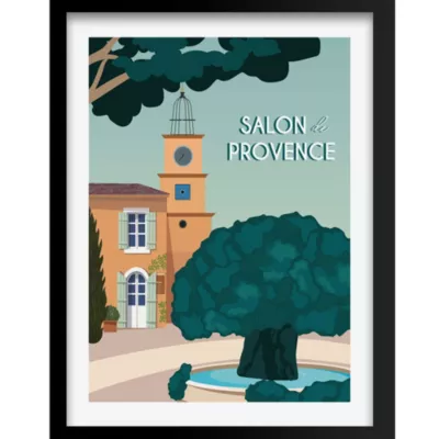 Image encadrée Salon de Provence l.40 x H.50 cm