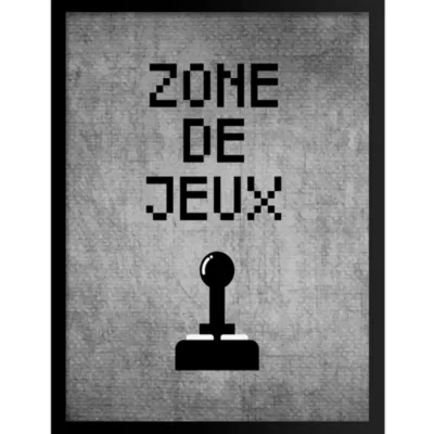 Image encadrée Zone de jeux l.30 x H.40 cm
