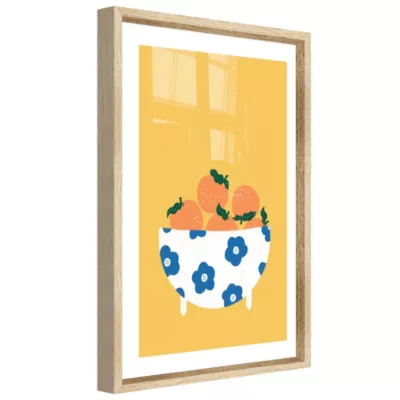 Image encadrée vitamine orange l.30 x H.40 cm