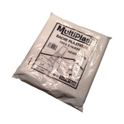 Bâche de protection Multiplast très épaisse 4 x 5 m