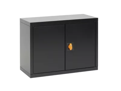 Armoire murale de garage en métal noir