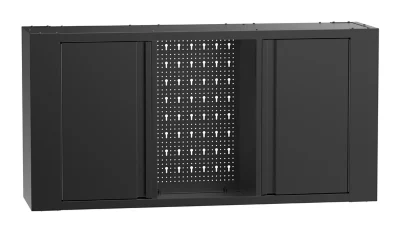Armoire métallique murale noire 120 x 30 x 60 cm