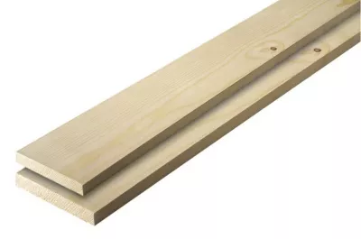 Planche en sapin 120 x 21 mm L.2,39 m