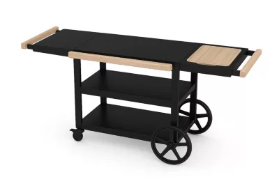 Chariot pour plancha Gueuleton acier noir Favex
