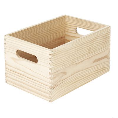 Caisse de rangement en pin Vitoria taille 2