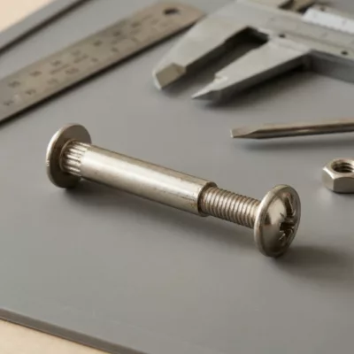 20 vis de liaison acier nickelé Diall Ø5 mm x L.35 mm