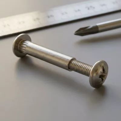 20 vis de liaison acier nickelé Diall Ø5 mm x L.27 mm