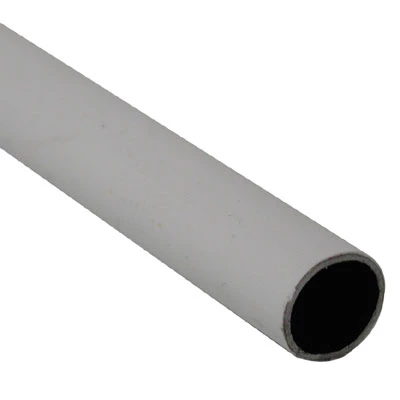 Tringle de penderie ronde acier blanc Ø1,8 x 150 cm