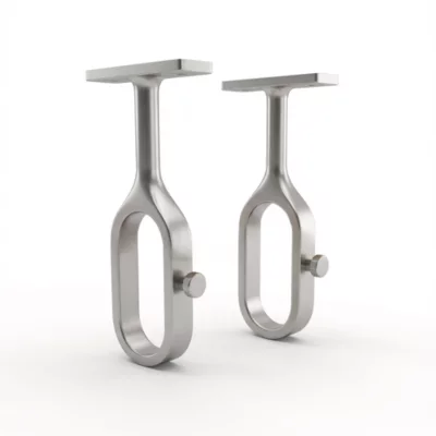 2 supports pour tingle de penderie ovale 3 x 1,5 cm