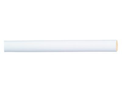 Barre à rideaux bois Colours Domino blanc laqué Ø28 mm x L.150 cm
