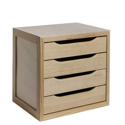 Caisson coloris bois 4 tiroirs Form Vitoria