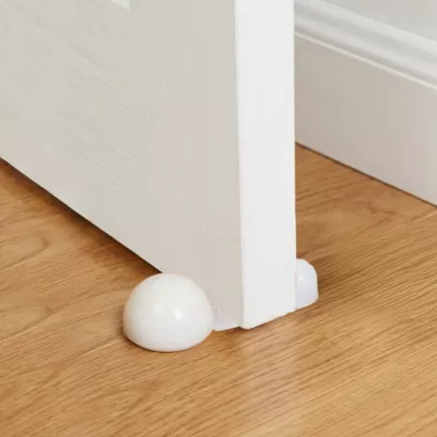 Butoir protection mural Vynex plastique ø120x35mm Blanc