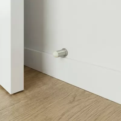 Butoir plinthe ø25 x Longueur 60 aluminium brossé